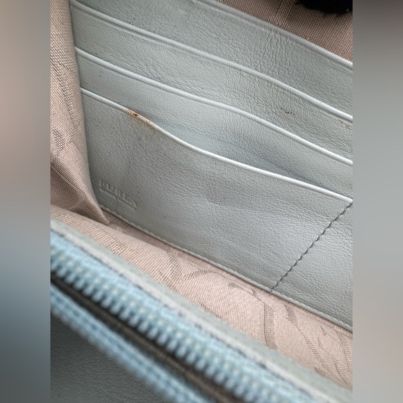 Furla Light Blue Perforated Wallet | Good Condition - Picture 9 of 10